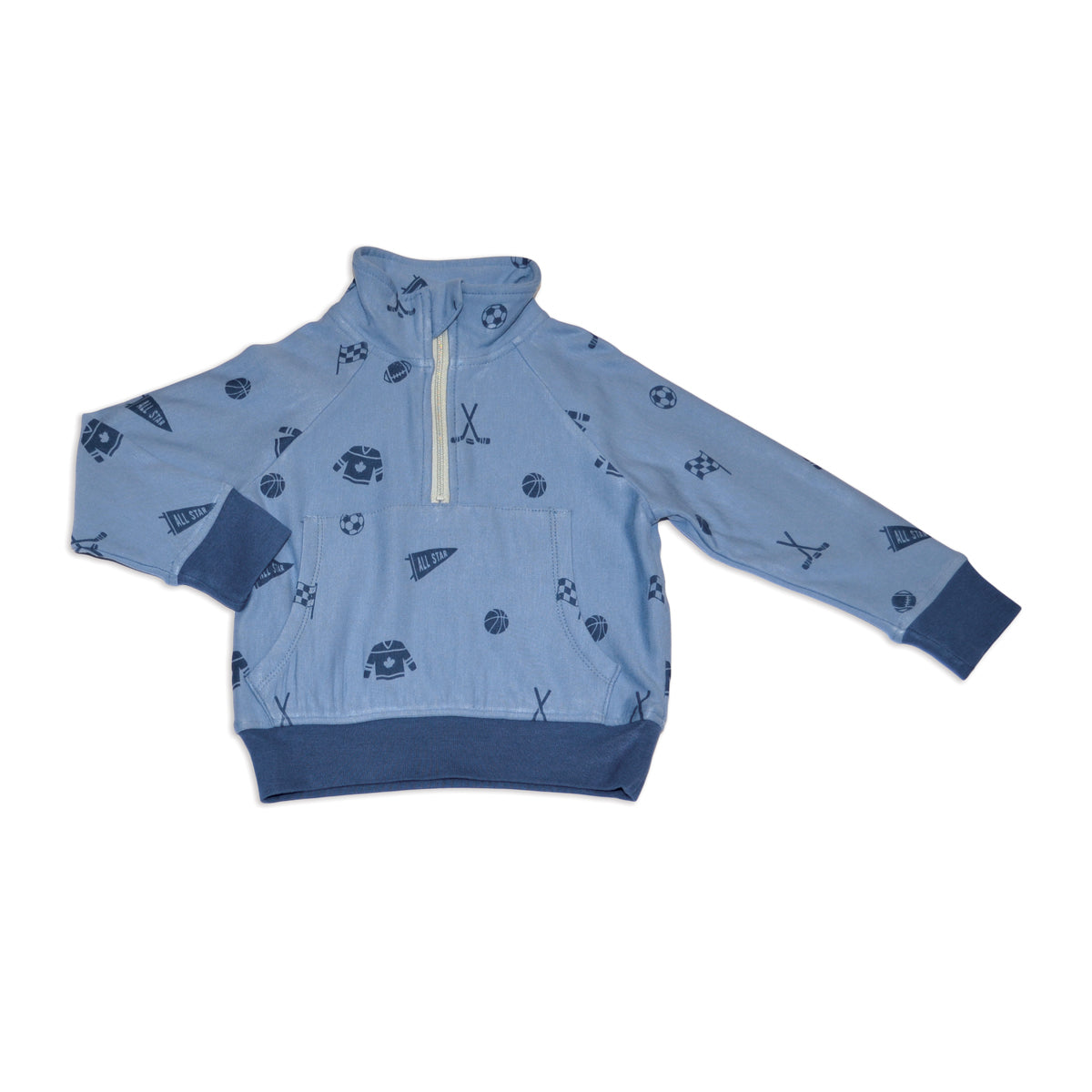 Bamboo Fleece Half Zip Sweatshirt (All Star Print)