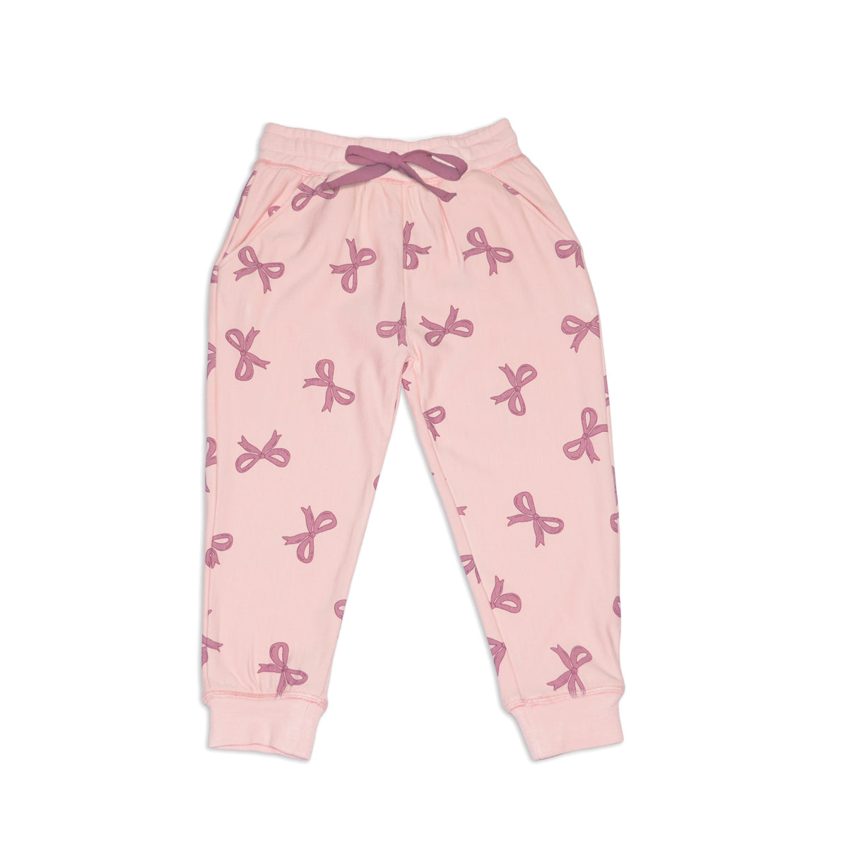Bamboo Fleece Sweat Pants (Whimsical Bow Print)