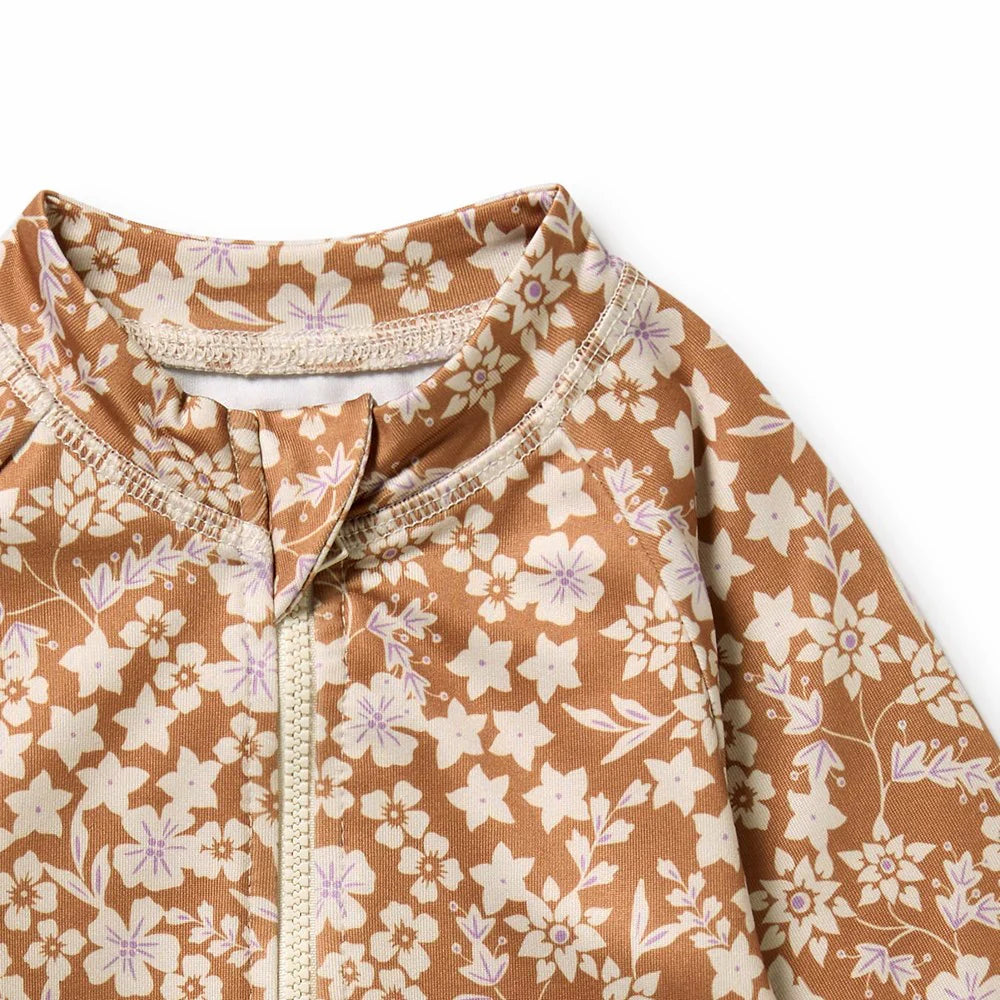 Hazel Floral Long Sleeved Swimsuit | Wilson + Frenchy