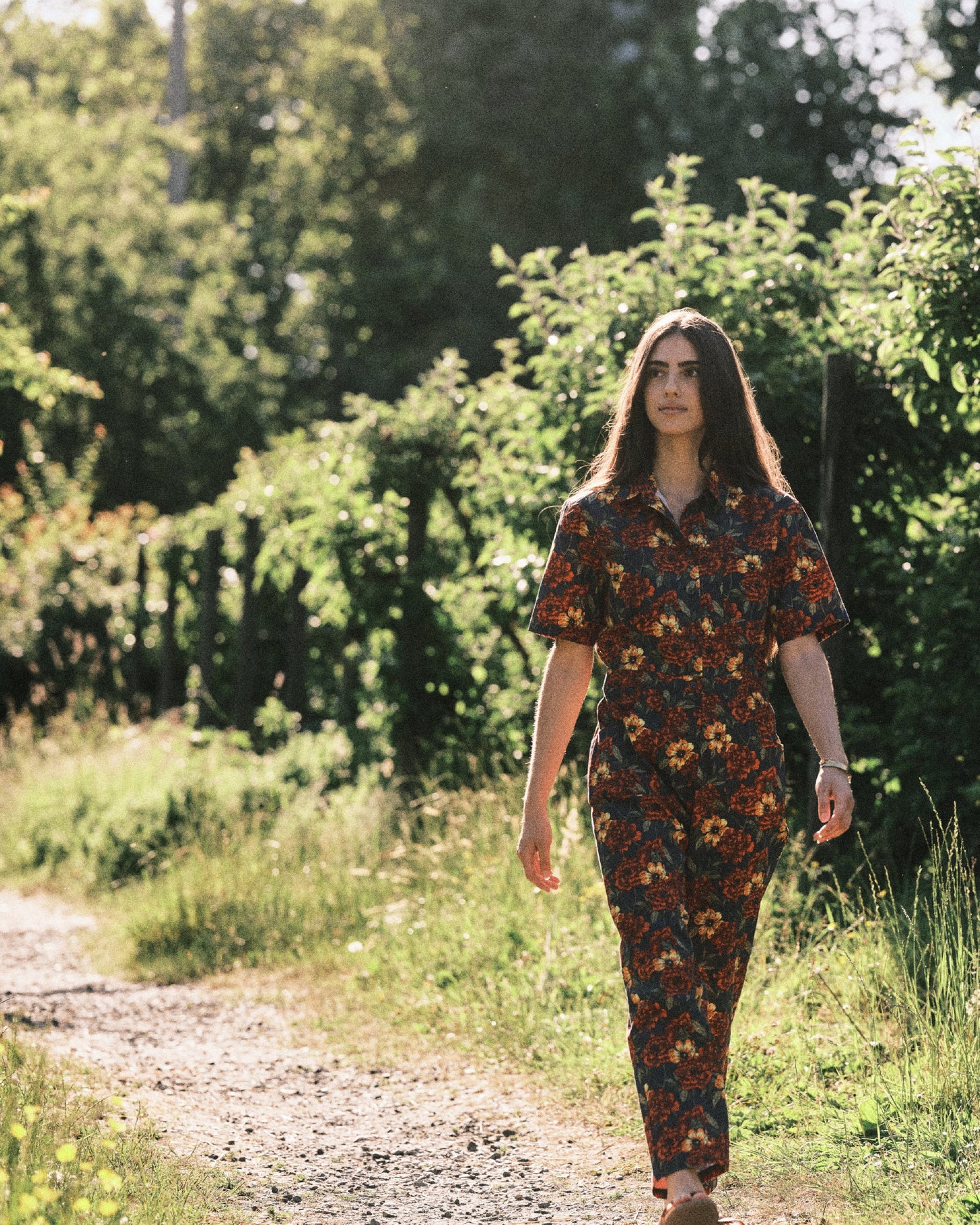 Women's Wild Peonies Print Jumpsuit