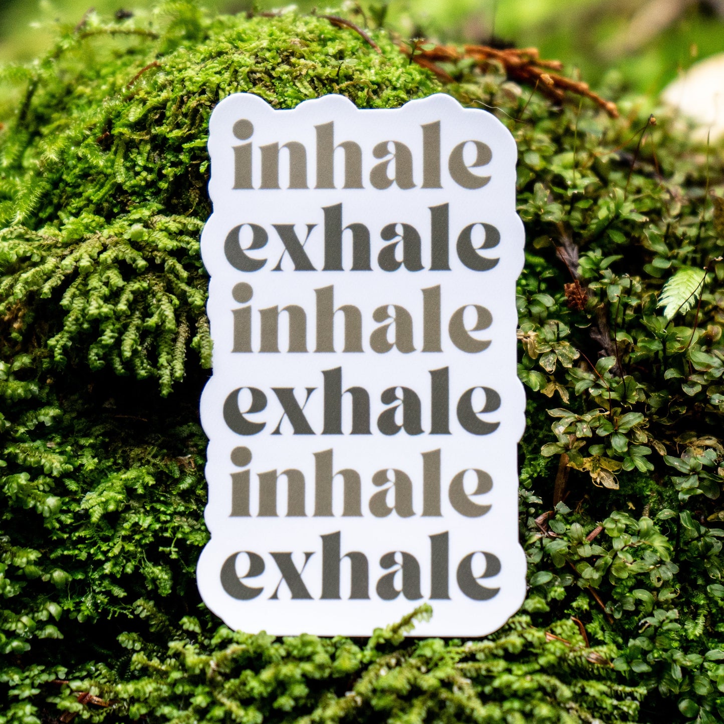 Inhale Exhale Meditation Sticker