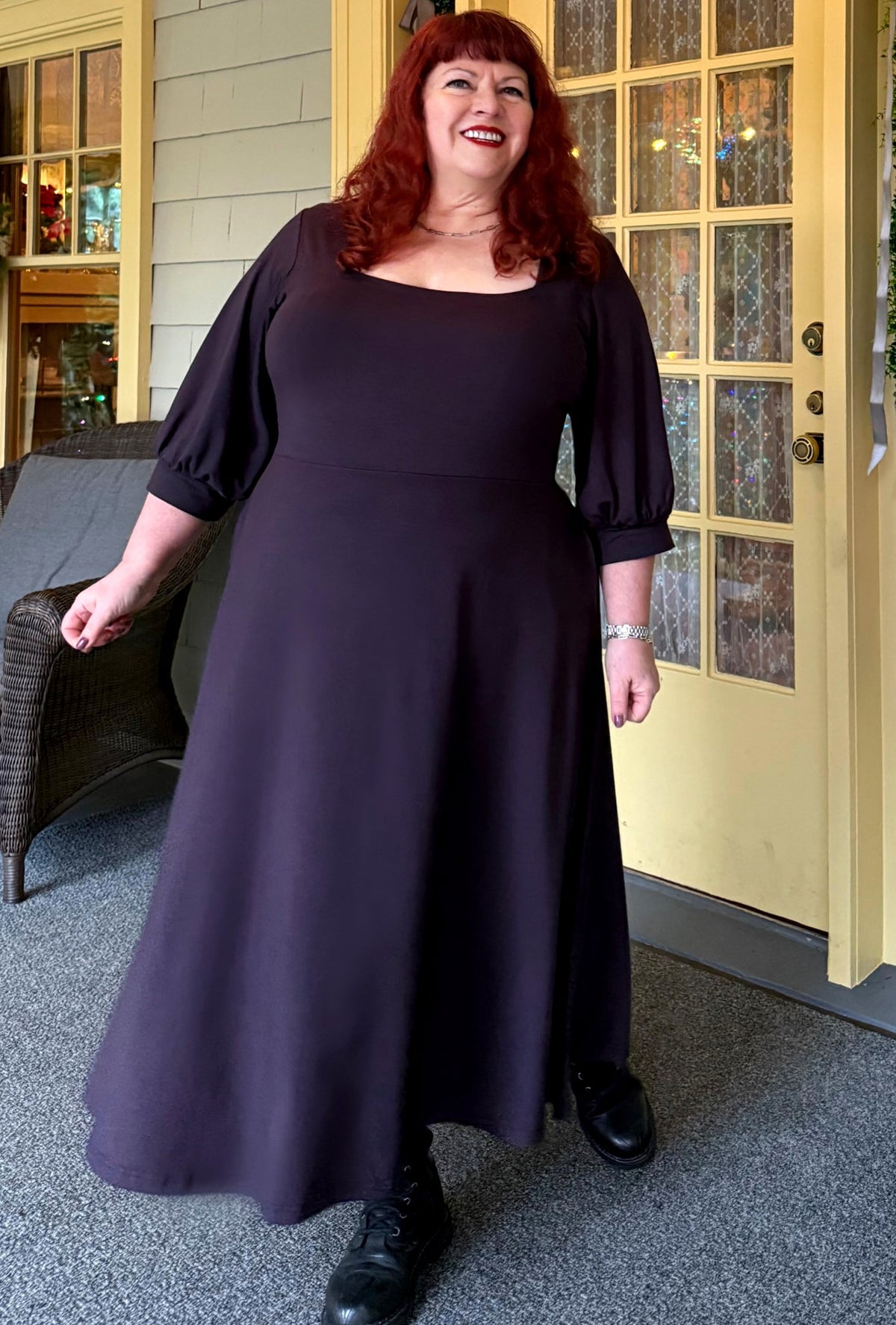 Willow Midi Dress - Ink Sustainable Bamboo Knit