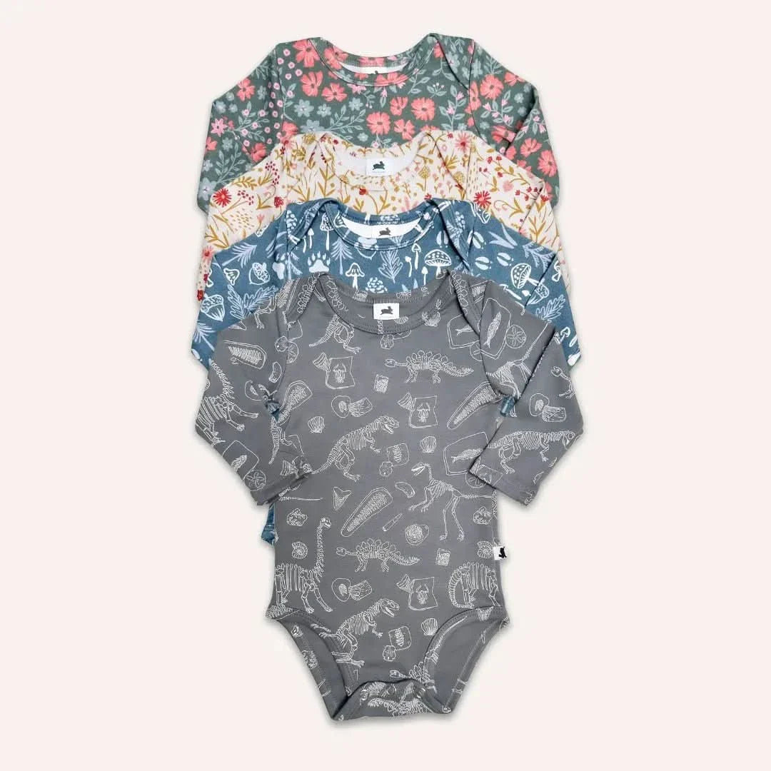 Baby Long-Sleeve Bamboo Bodysuit | Travel