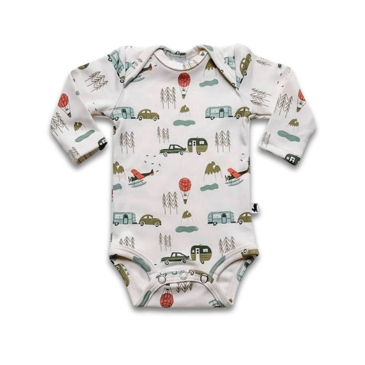 Baby Long-Sleeve Bamboo Bodysuit | Travel