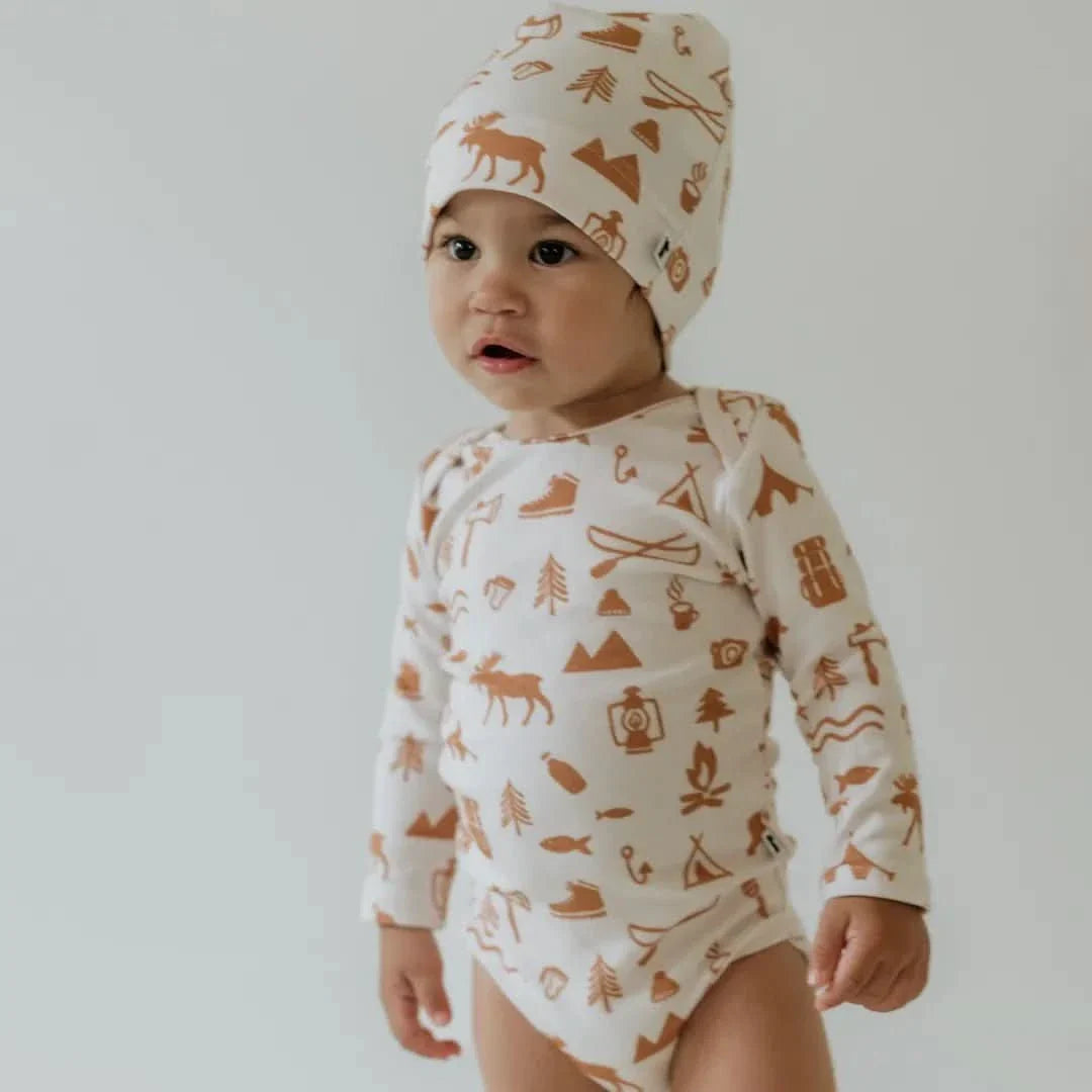 Baby Long-Sleeve Bamboo Bodysuit | Travel
