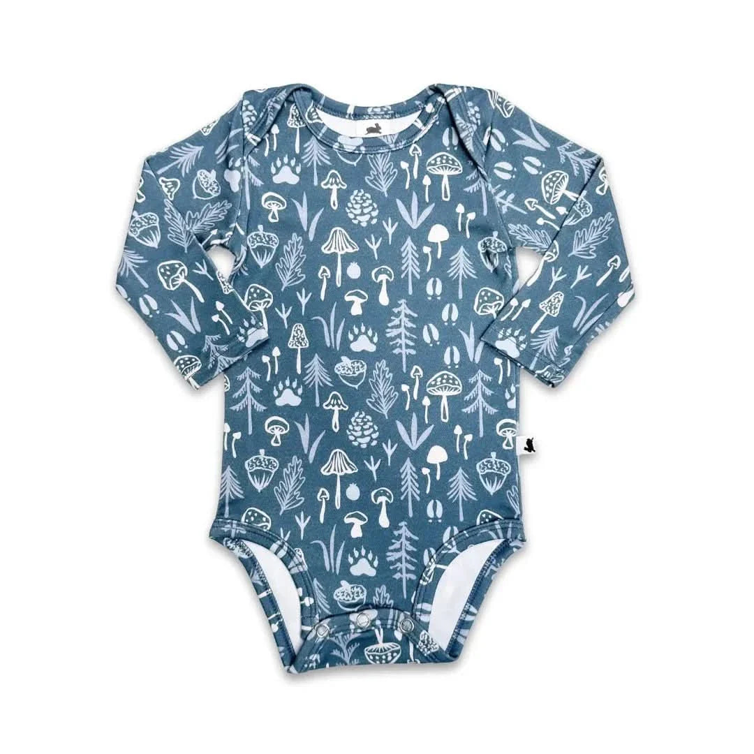 Baby Long-Sleeve Bamboo Bodysuit | Berry Stripe