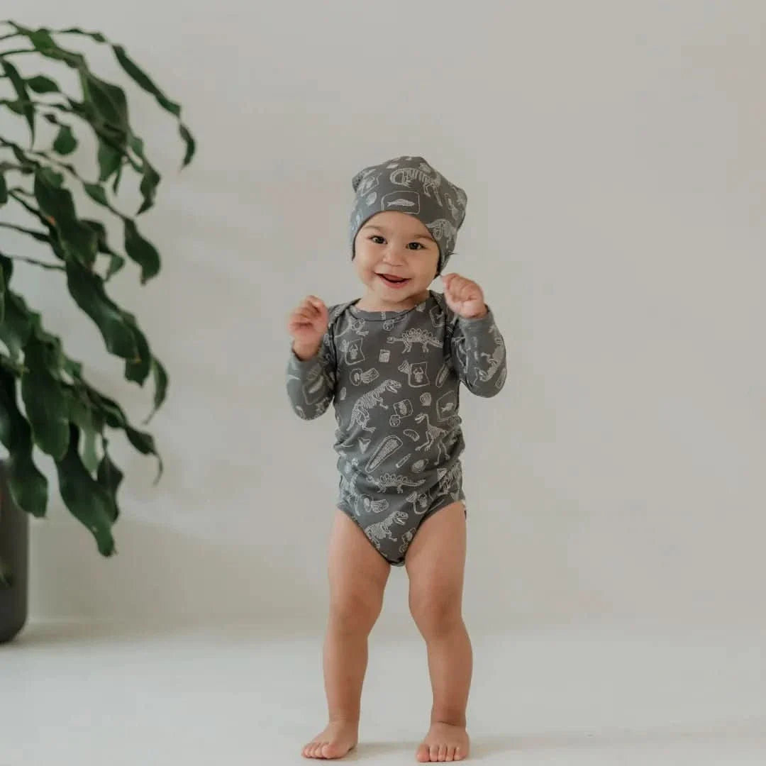 Baby Long-Sleeve Bamboo Bodysuit | Strawberry Patch