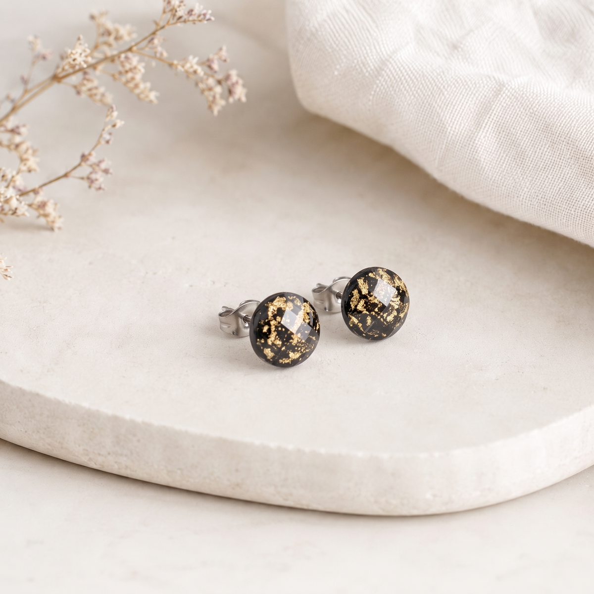 Black & Gold Earrings