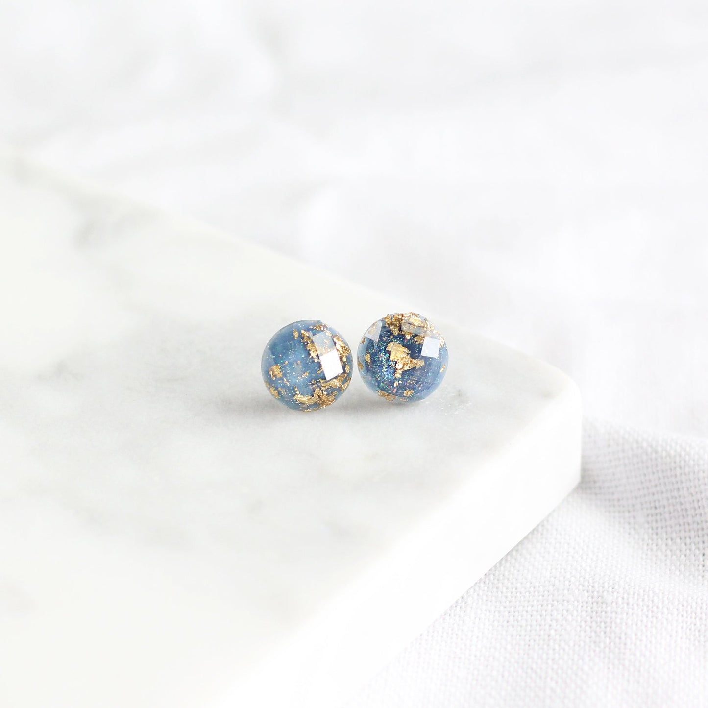 Blue & Gold Earrings