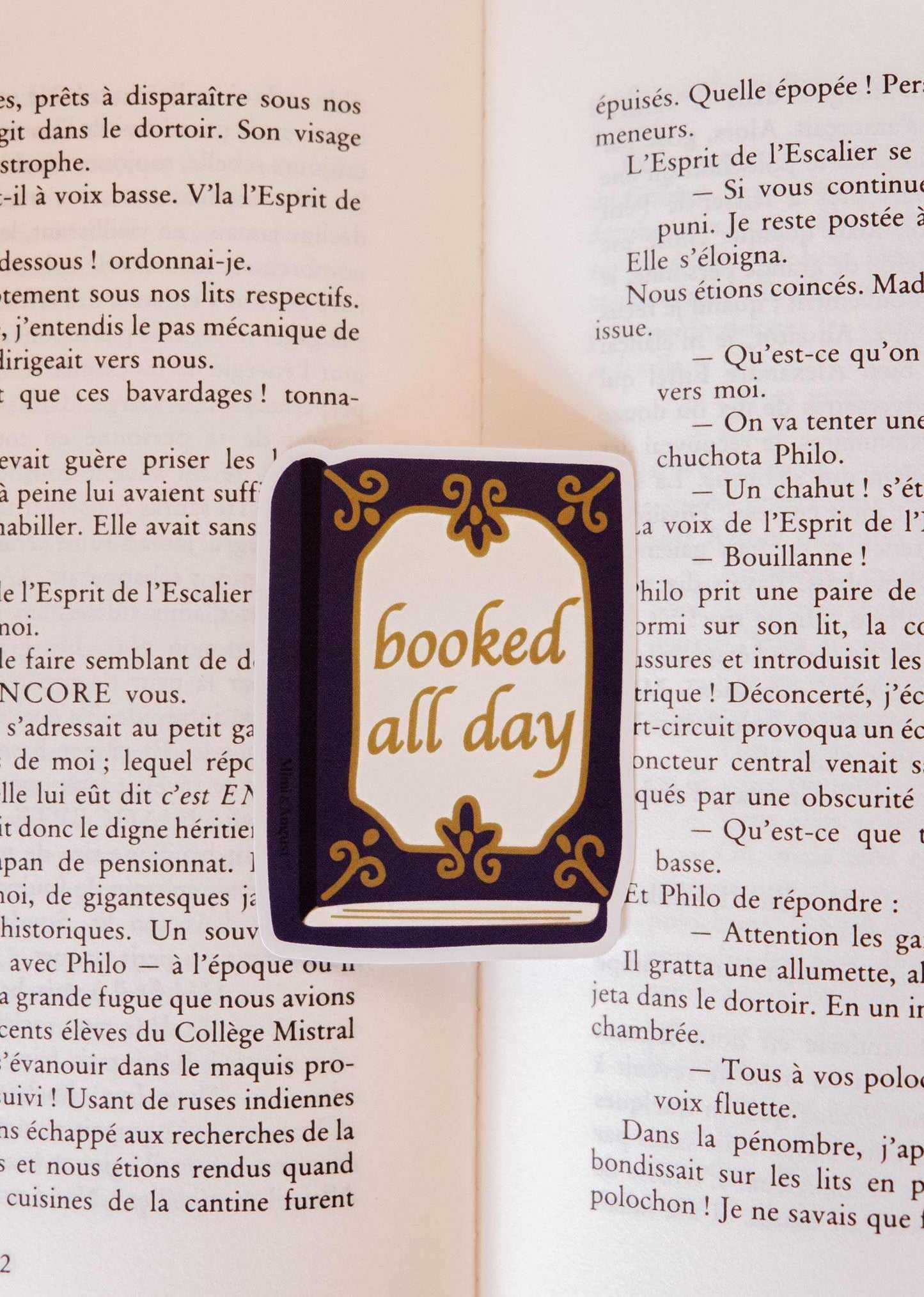 Booked All Day - Vinyl Sticker