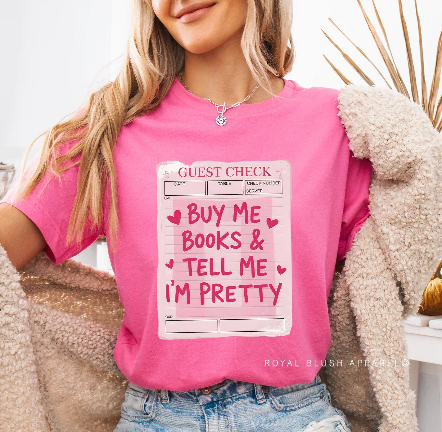 Buy Me Books & Tell Me I'm Pretty Relaxed Unisex T-shirt