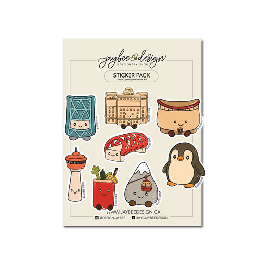 Calgary Vinyl Sticker Pack