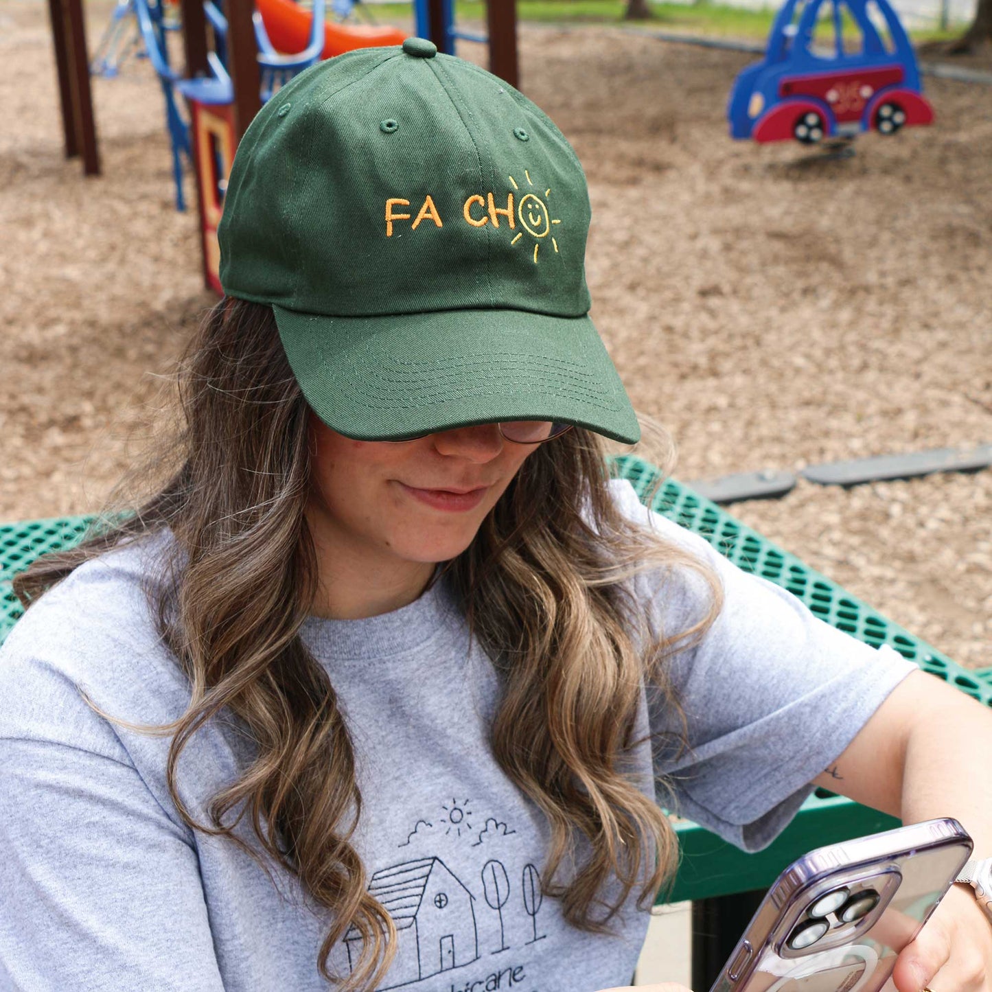 Casquette "Fa cho" brodée