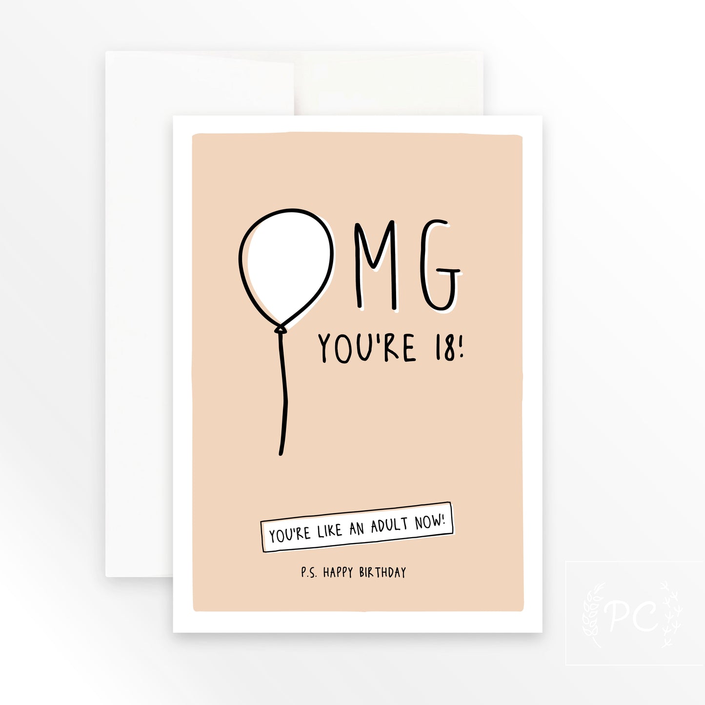 OMG you're 18! | greeting card