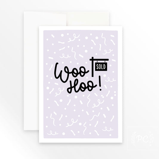 woo hoo - sold | greeting card