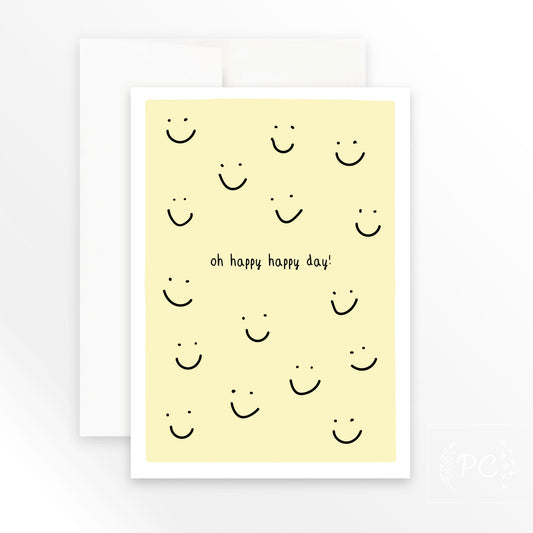 oh happy happy day | greeting card