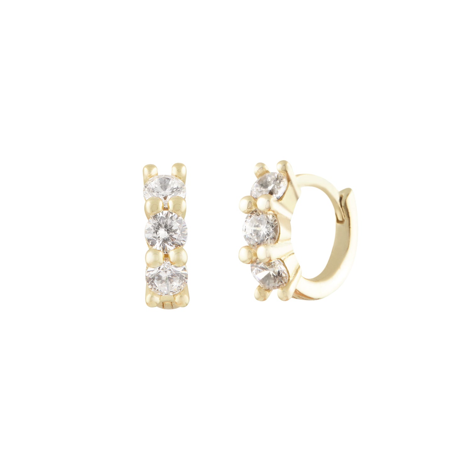 Éclat Hoops - Gold Vermeil