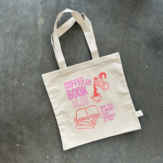 Coffee & Book Club Tote Bag