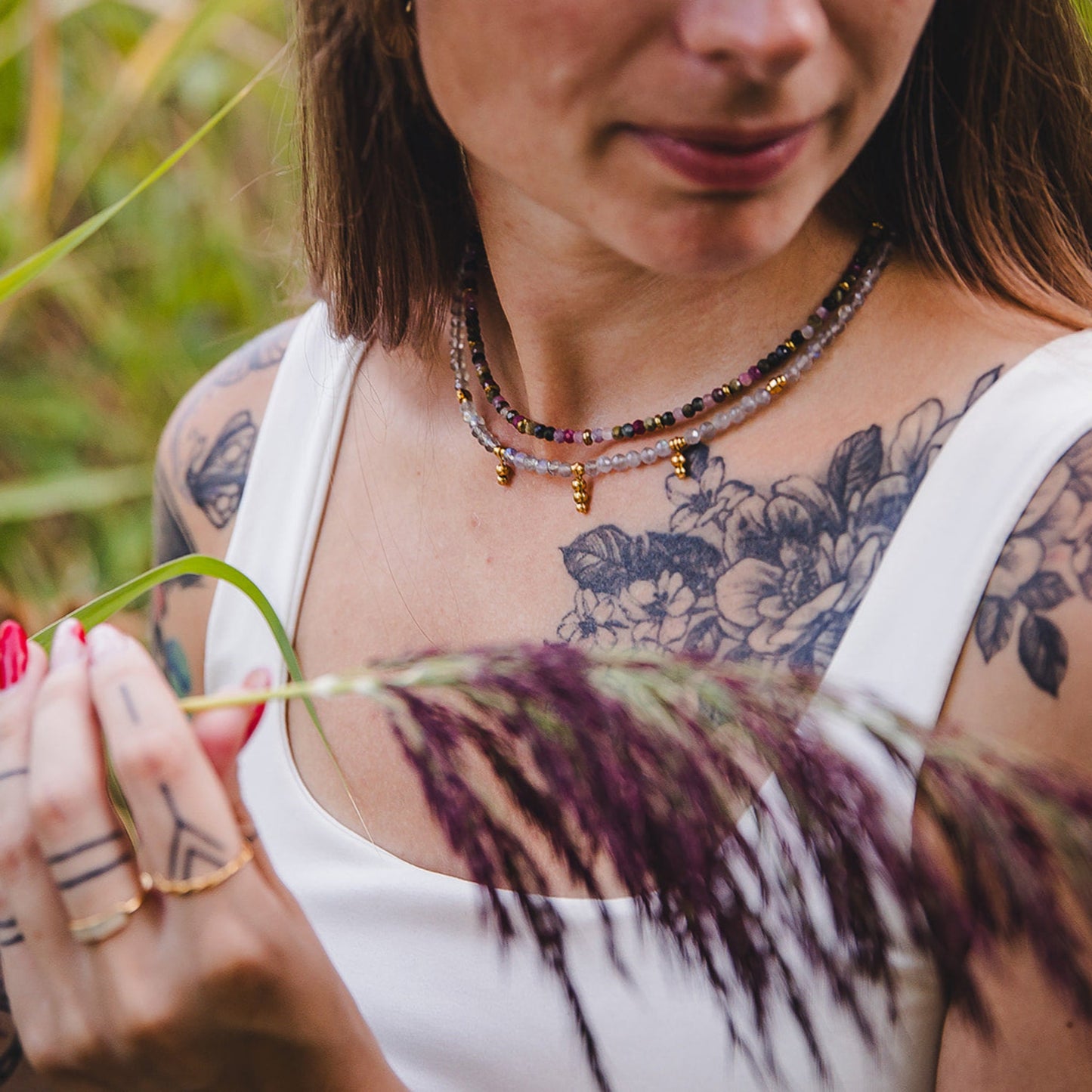 Collier en tourmaline et hématite | IRIS