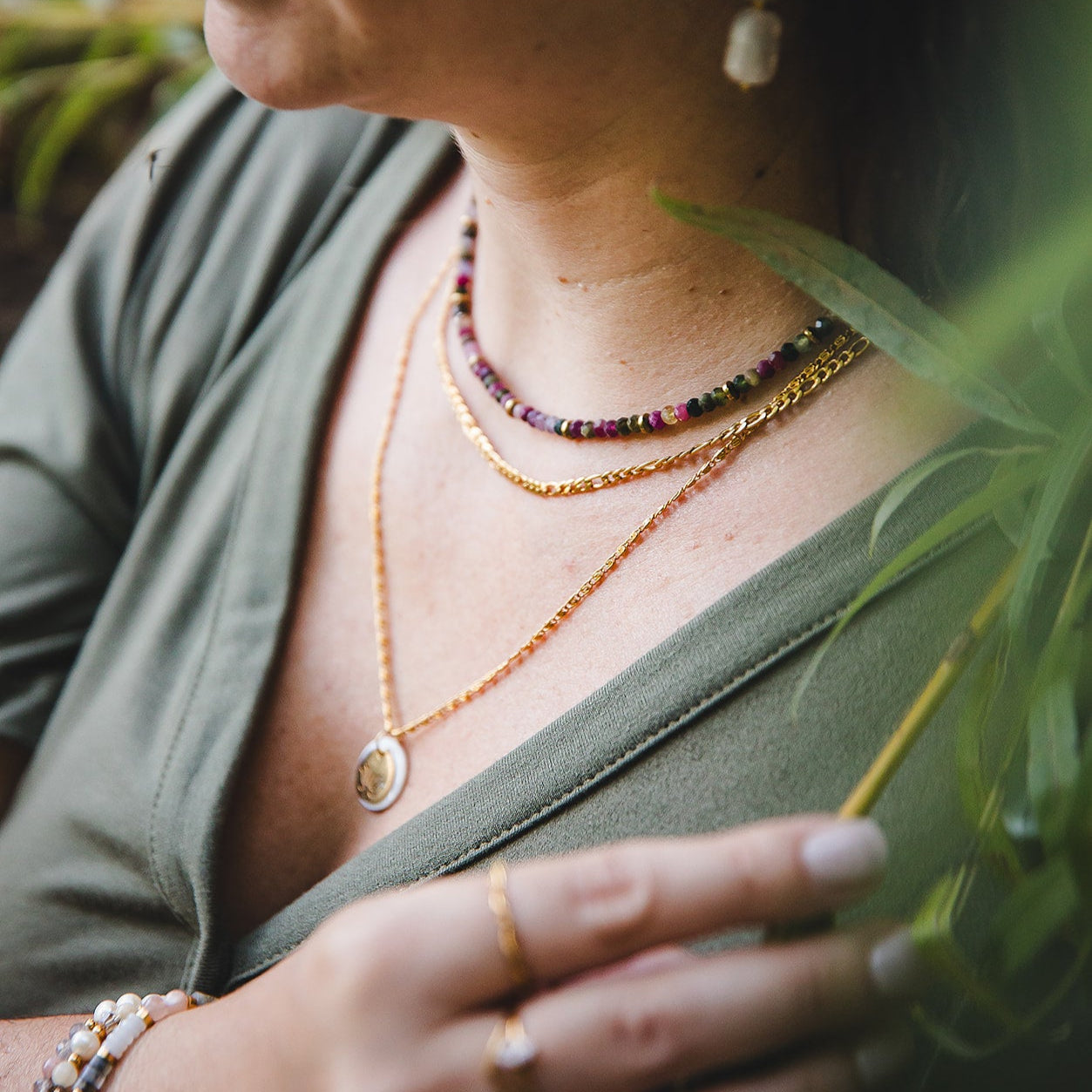 Collier en tourmaline et hématite | IRIS