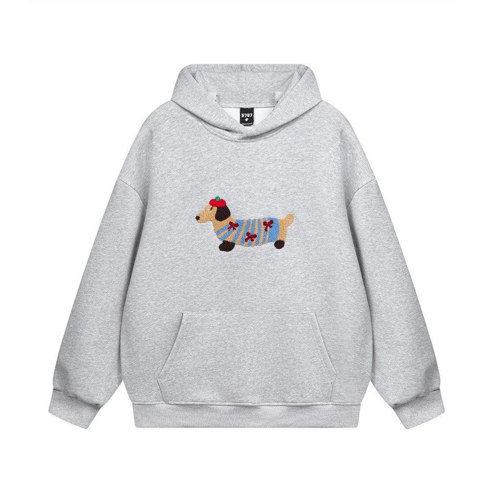 Wiener Dog Embroidered Hoodie