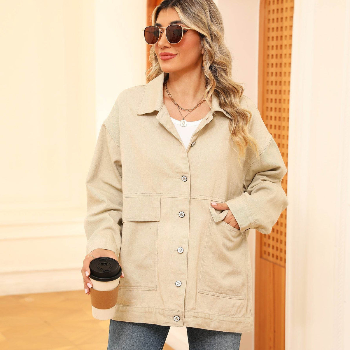 Casual Jean Jacket – Street Fashion Loose Fit Denim