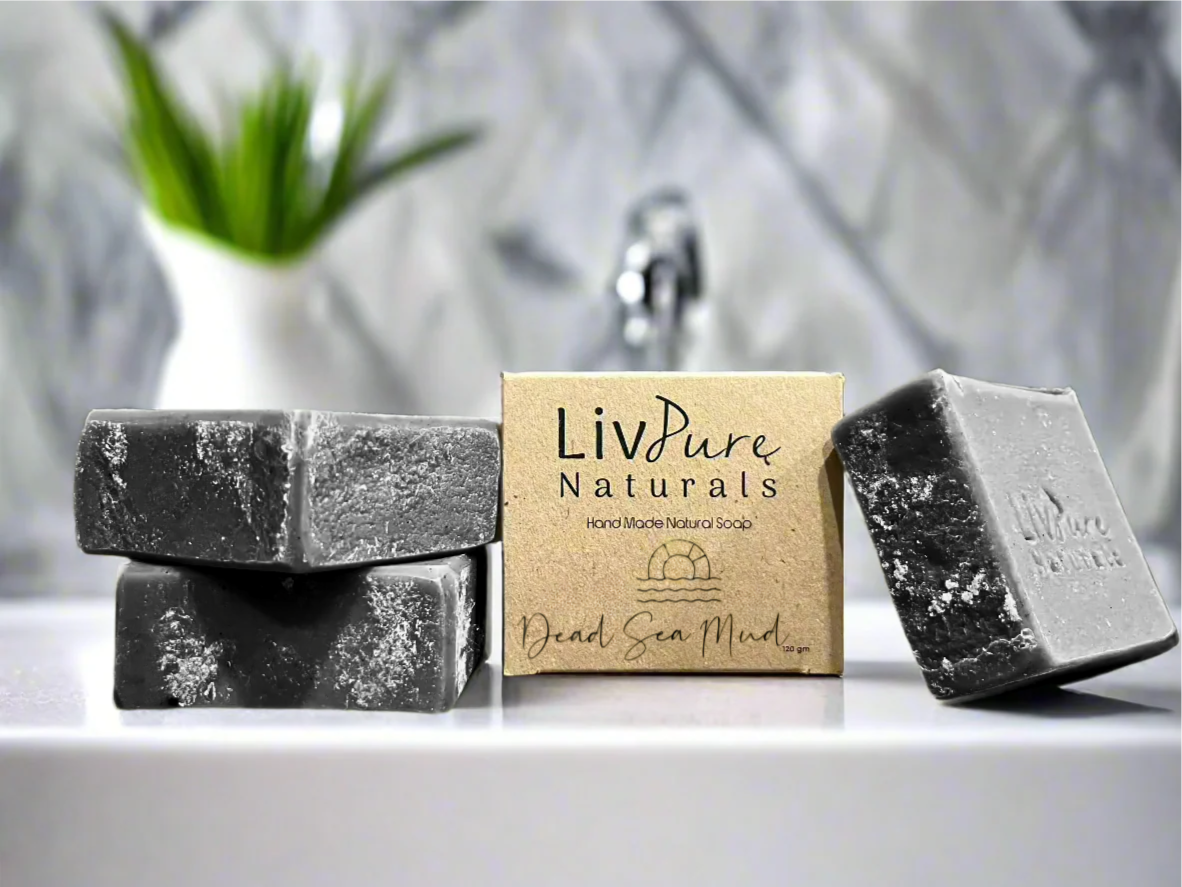 Dead Sea Detox Mud Soap Bar Handmade Handmade Mineral Bar – Livpure Naturals