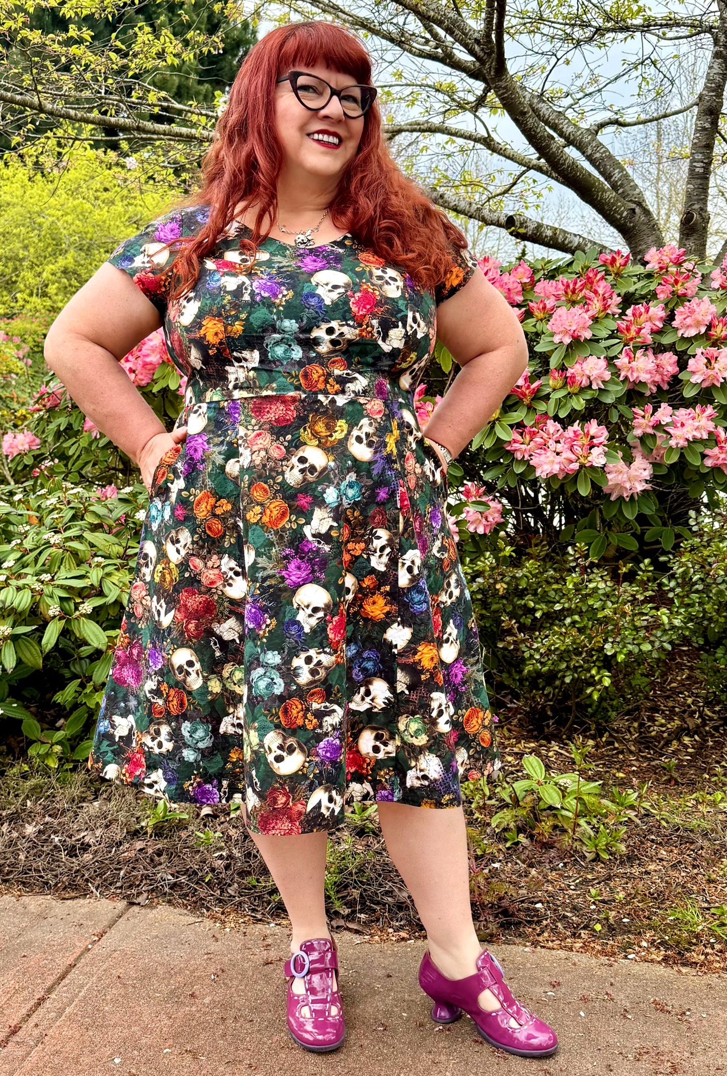 Yvonne - Memento Flori - Skulls & Roses Dress