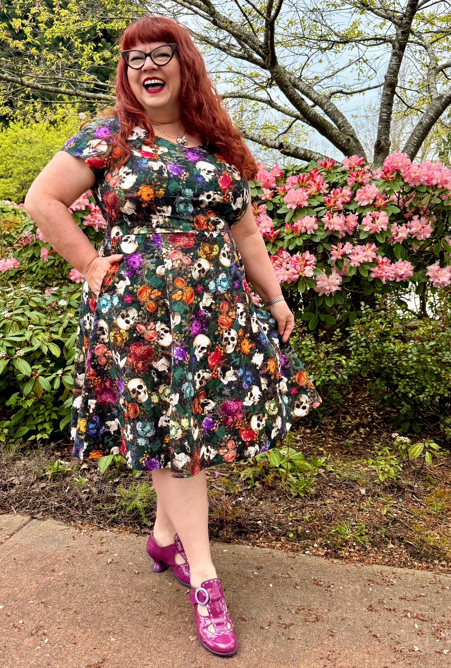 Yvonne - Memento Flori - Skulls & Roses Dress