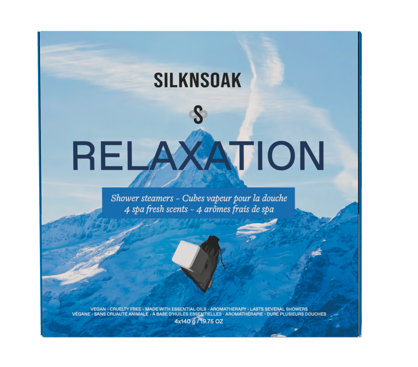 Ensemble 4 cubes vapeur de douche - Relaxation