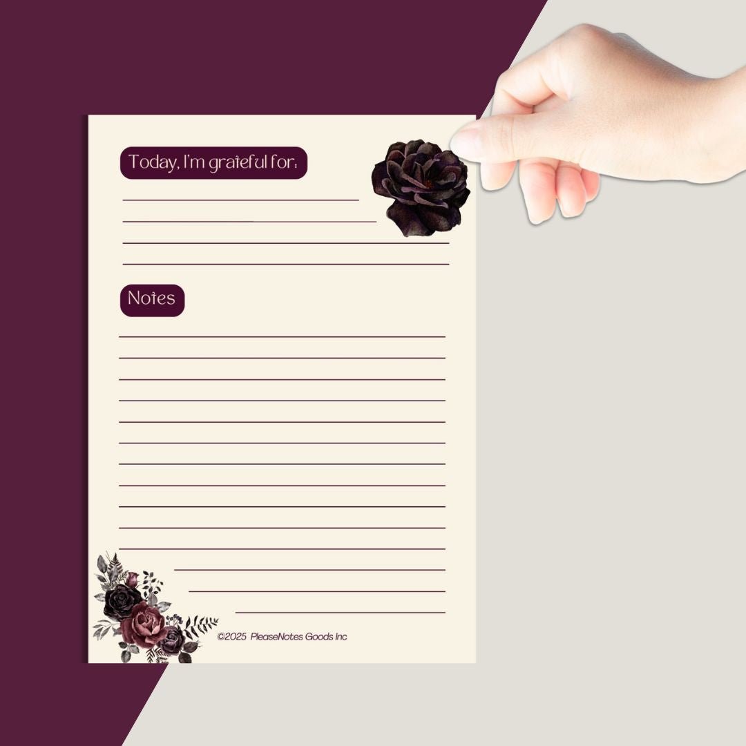 Gratitude But Make It Cute Notepad