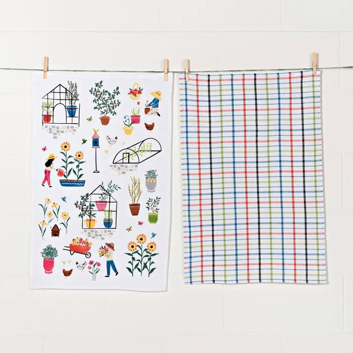 Green Thumb Dishtowels Set of 2