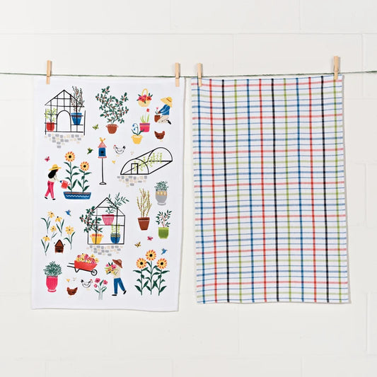 Green Thumb Dishtowels Set of 2