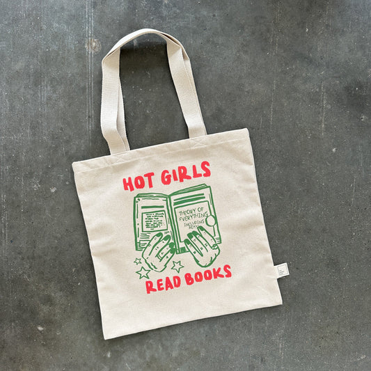 Hot Girls Read Books Tote Bag