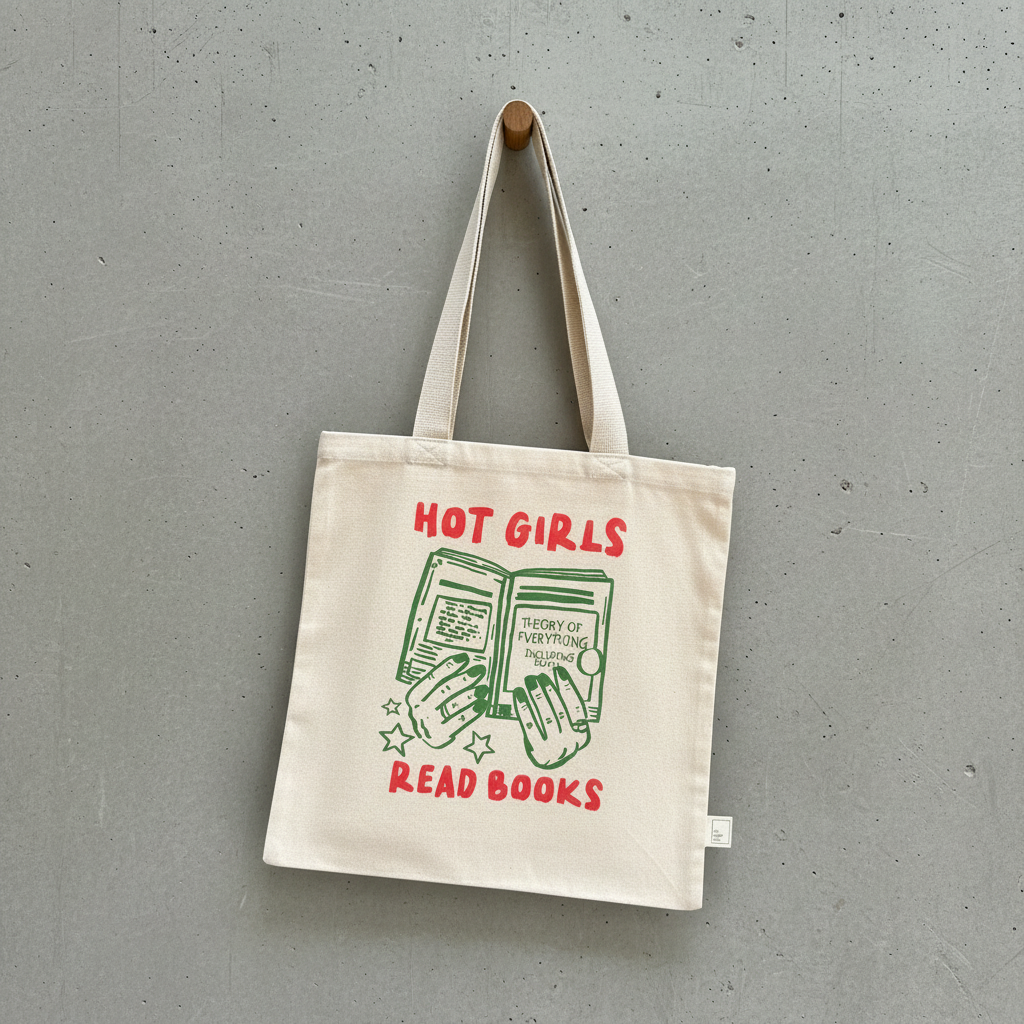 Hot Girls Read Books Tote Bag