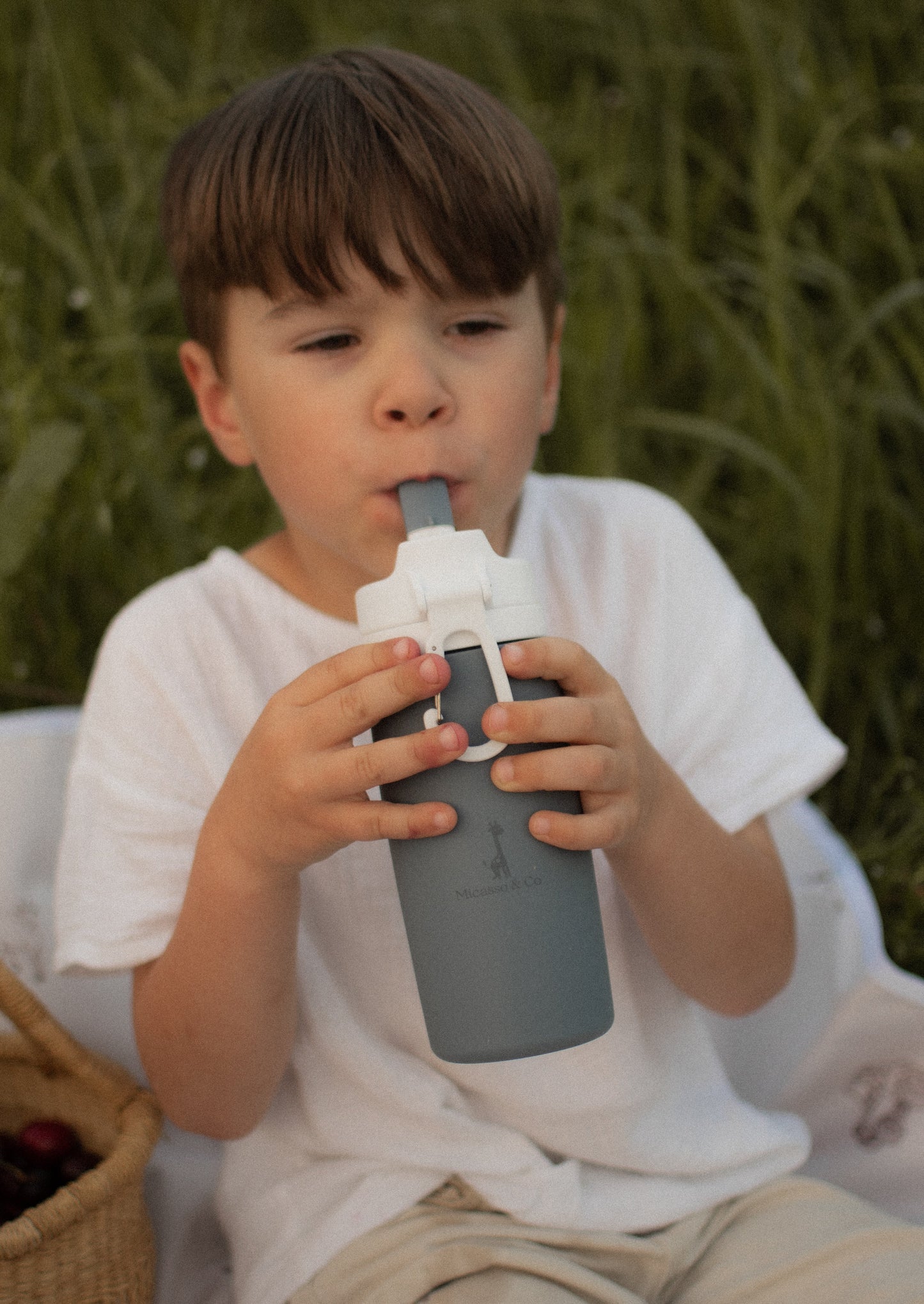 Bouteille d’eau pour enfant en silicone 450 ml | Anti-fuite