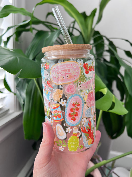 Sardines d'été italiennes en verre