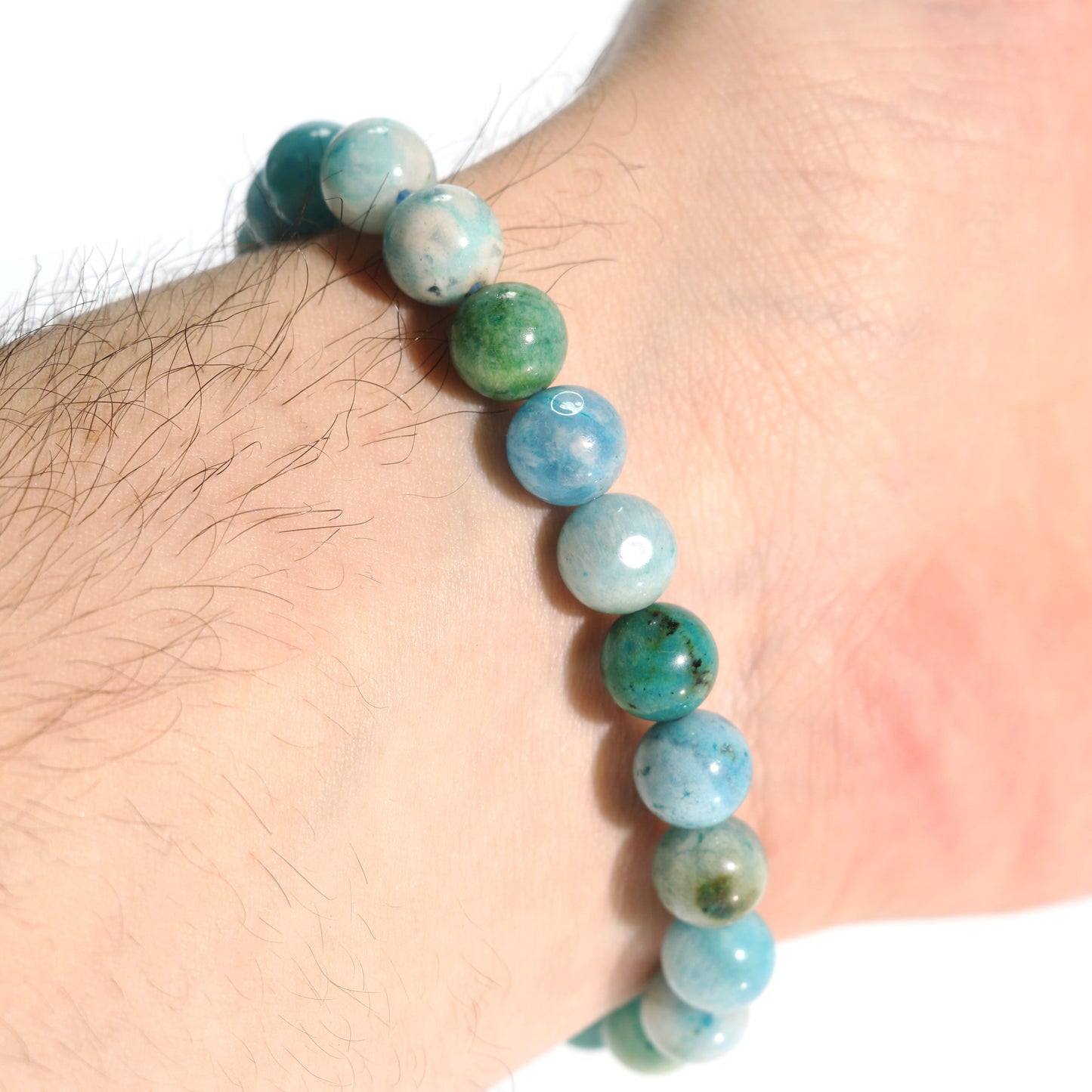 Hemimorphite Round Bracelet - 8mm