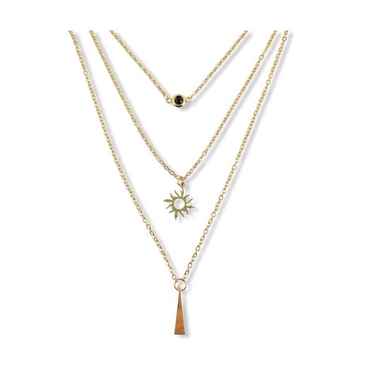 Golden Sunburst Necklace