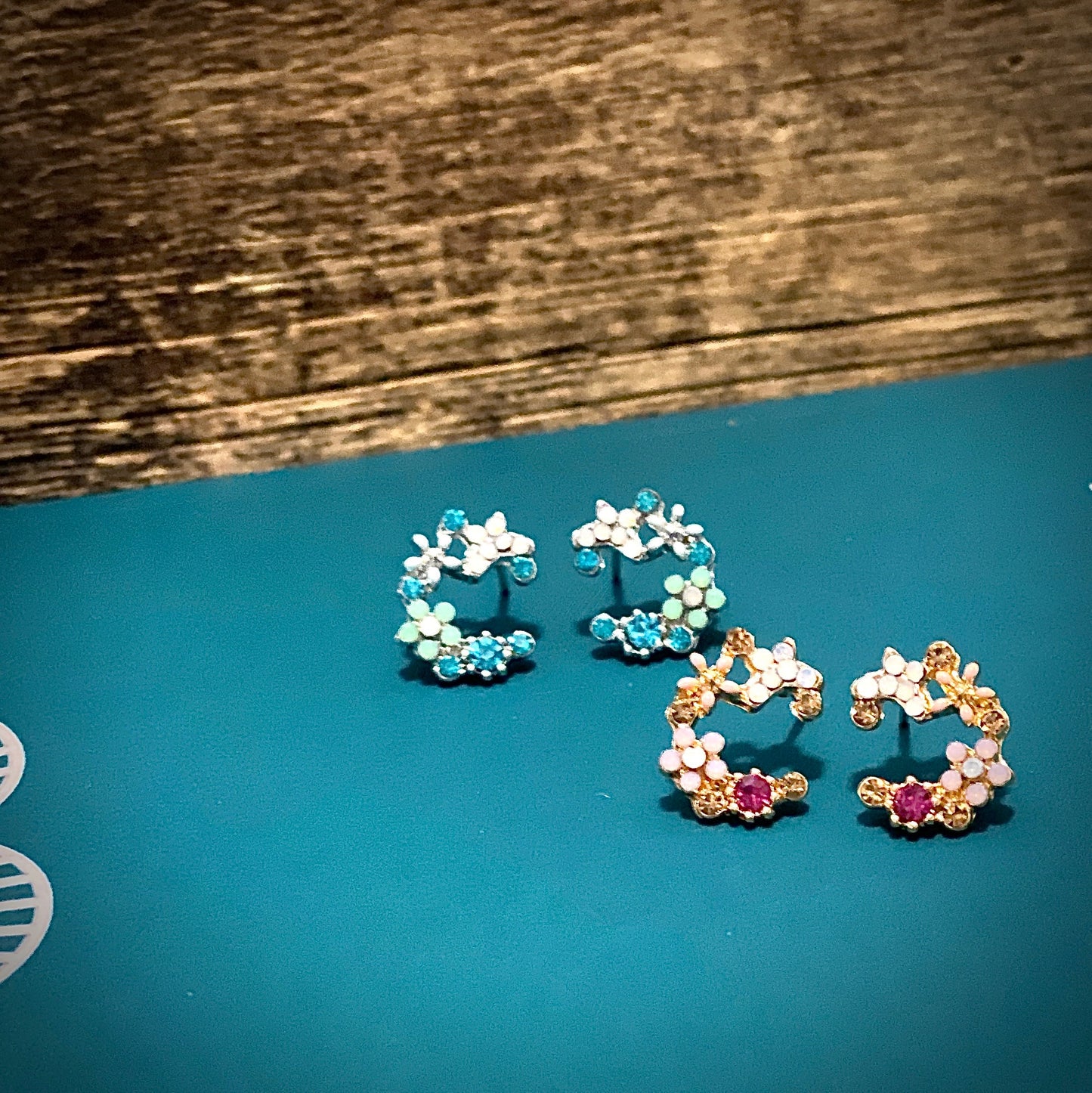Crescent Bloom Stud Earrings