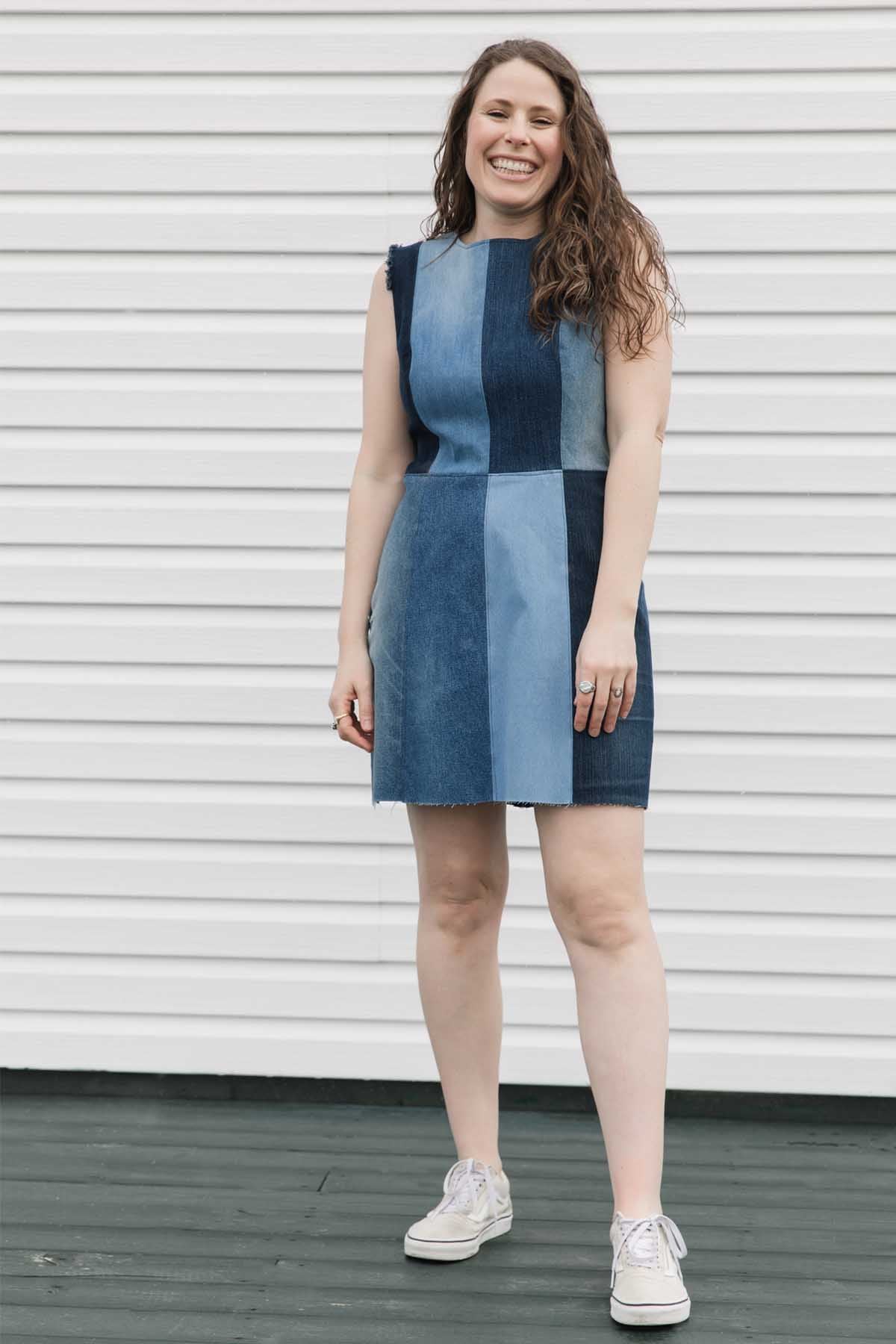 James Dress | Upcycled Denim Dress
