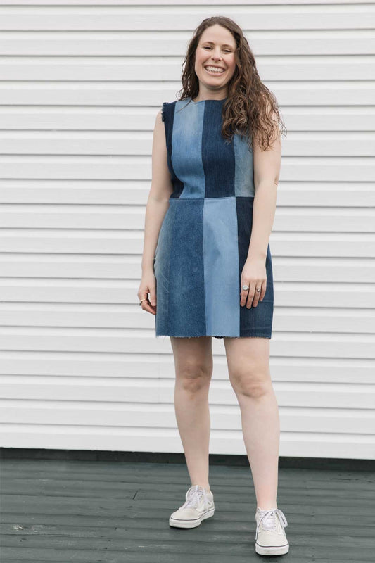 James Dress | Upcycled Denim Dress