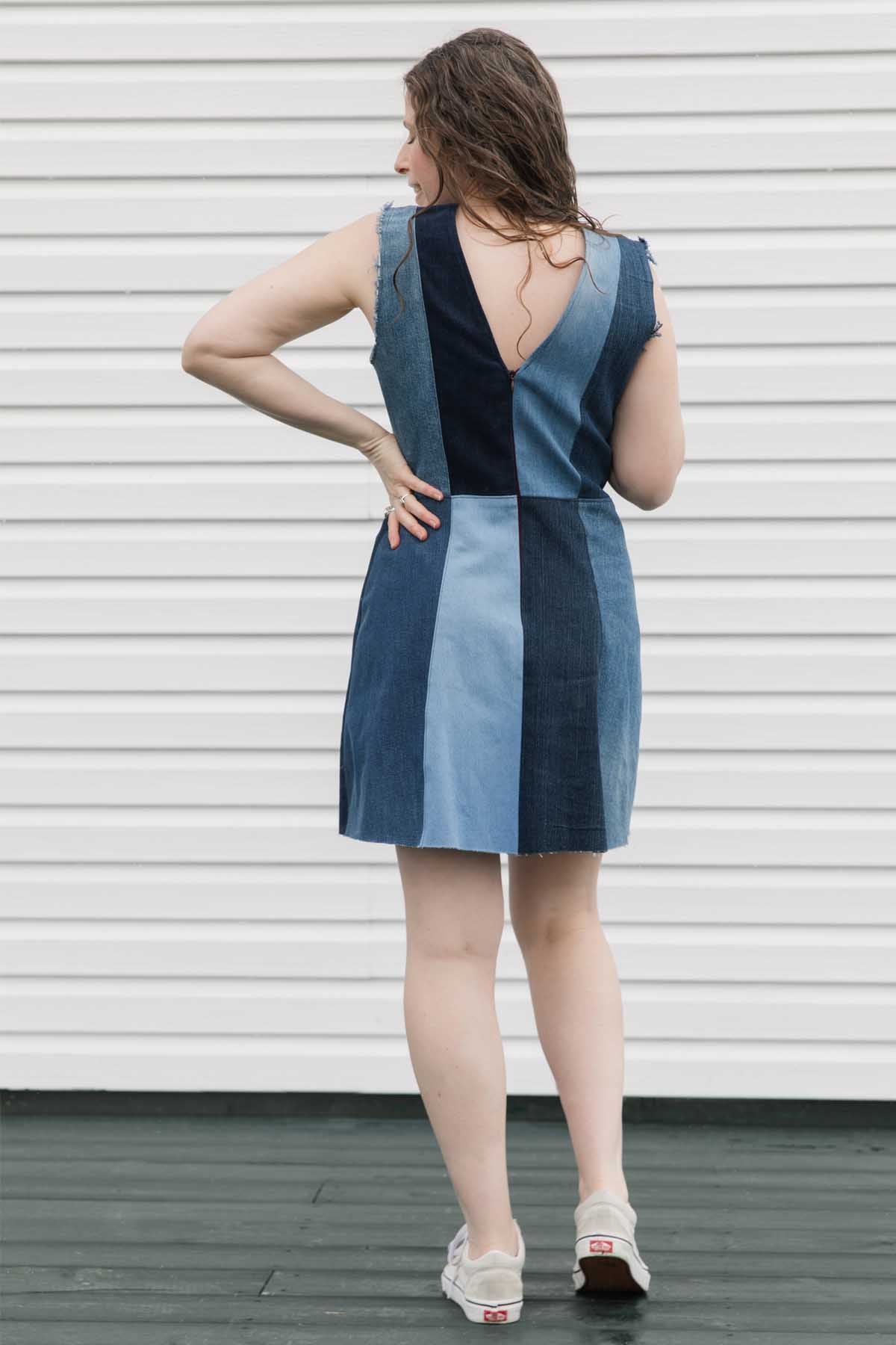 James Dress | Upcycled Denim Dress