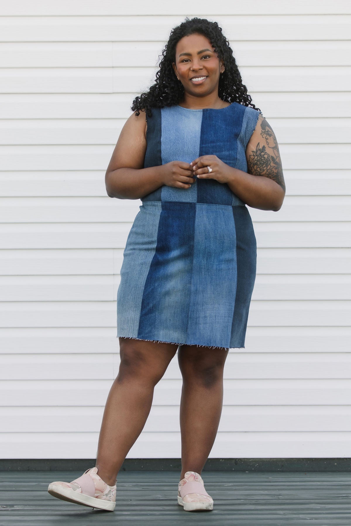 James Dress | Upcycled Denim Dress