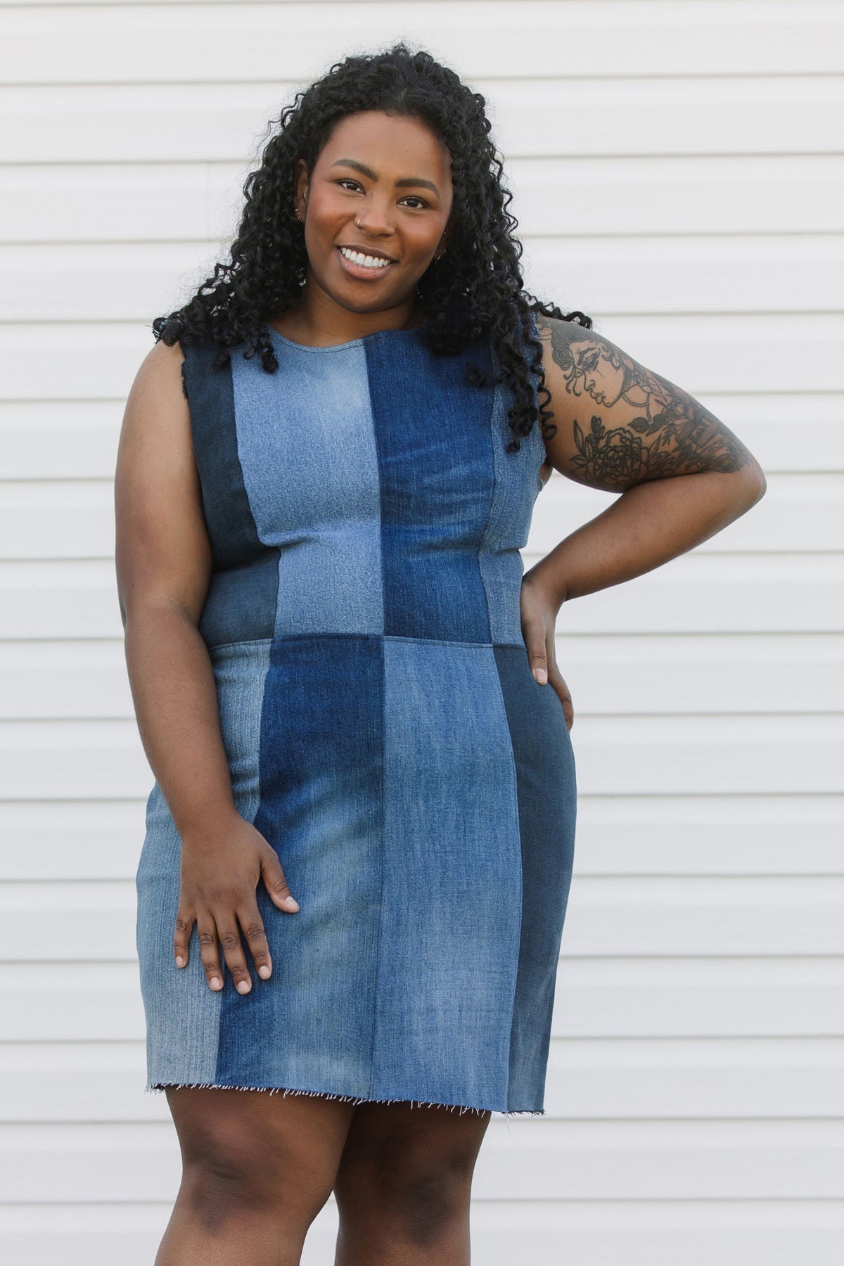 James Dress | Upcycled Denim Dress