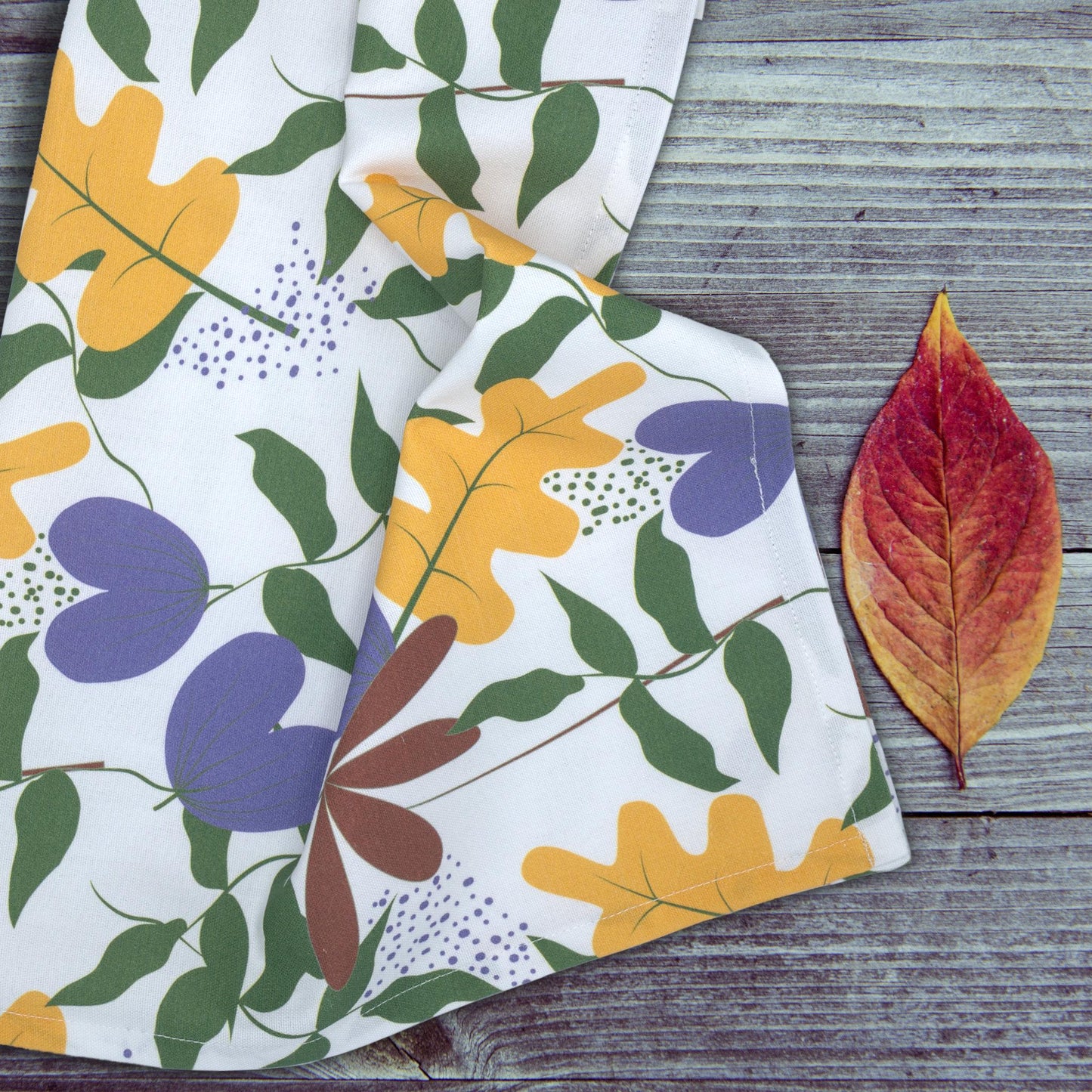 Just Leaves Tea Towels: Set of 3