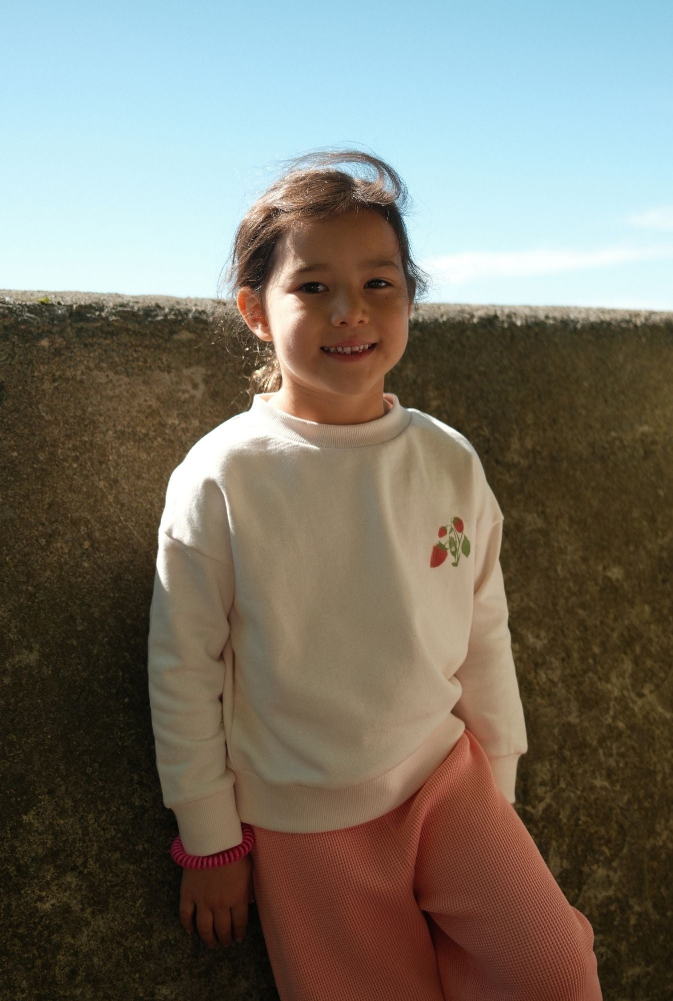 The Strawberry Crewneck - PETAL PINK