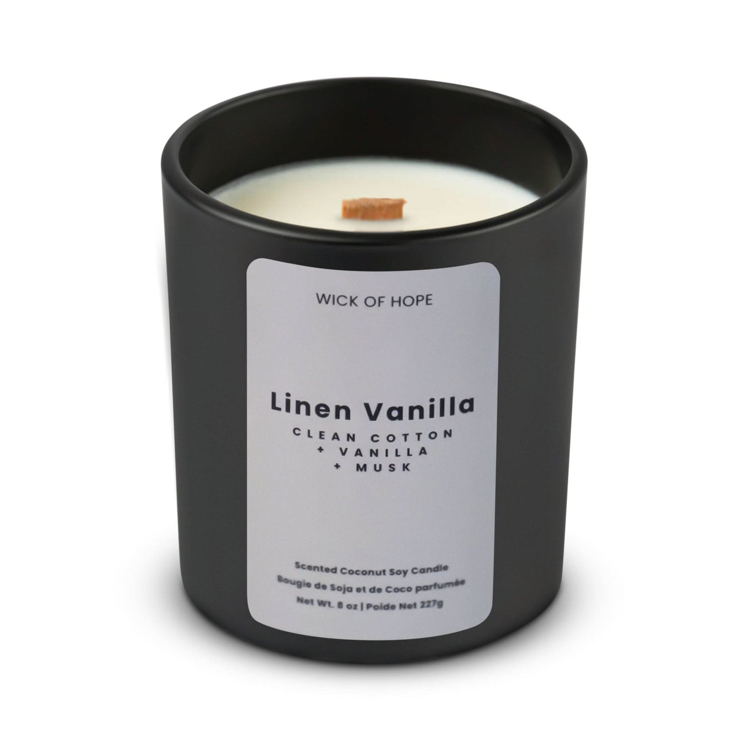 Linen Vanilla Candle | Clean Cotton + Vanilla