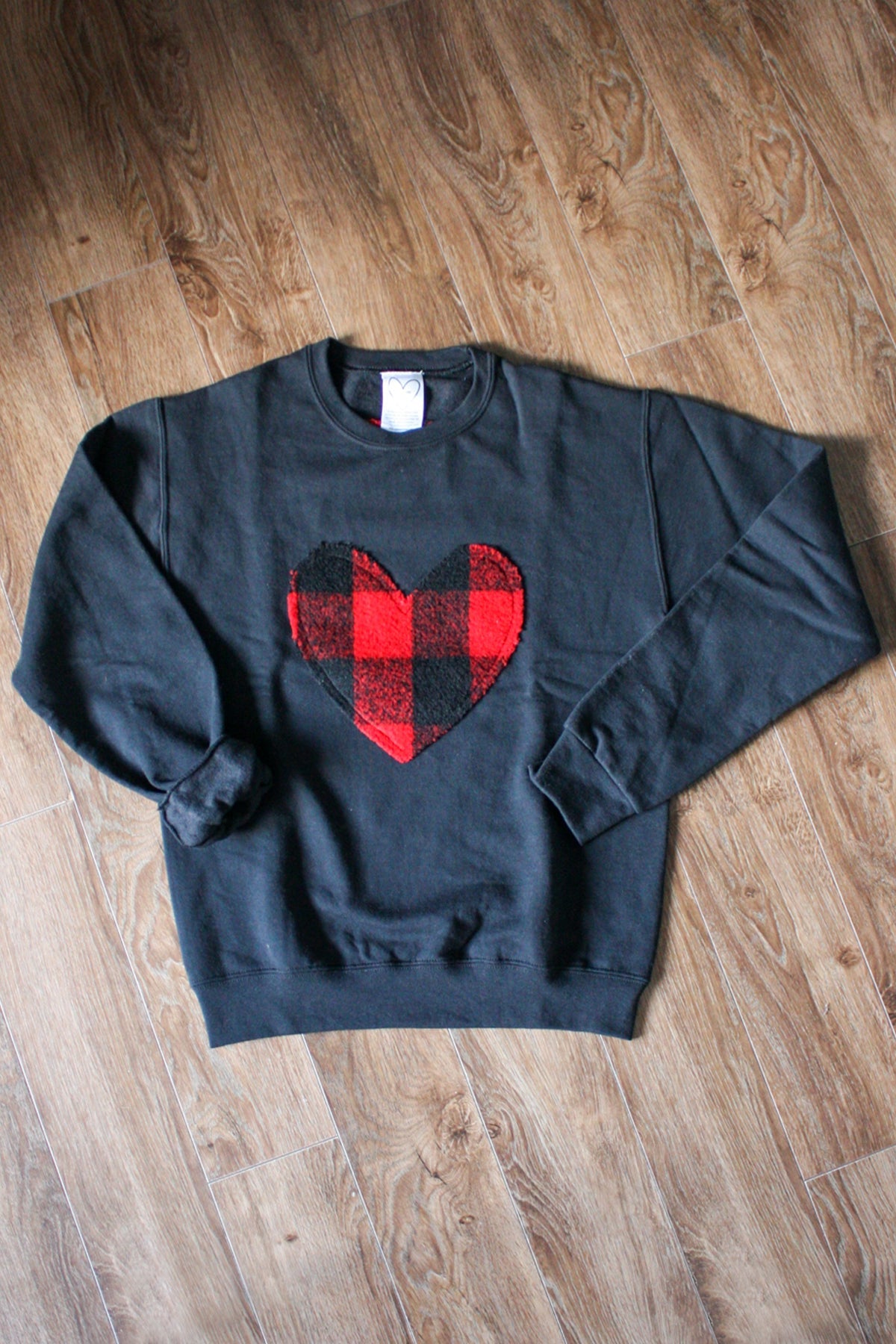 Lumberjack Heart | Black Crewneck Sweater