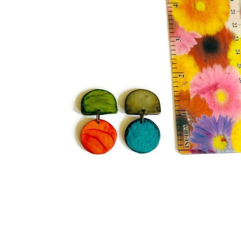 Quirky Mismatched Earrings Handmade